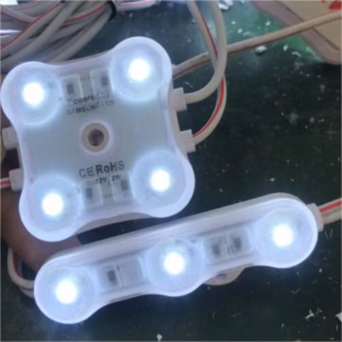 Segnale di iniezione DC12V 1.5W a bassa tensione 3 metri 71 * 18mm * 10mm 5 anni di garanzia 3 LED IP68 Modulo LED SMD 2835 impermeabile con lente Pubblicità per interni ed esterni