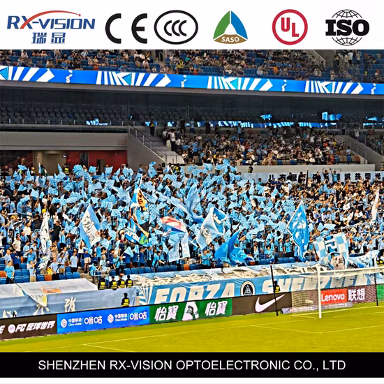 Display a LED perimetrale dello stadio di calcio con display a LED per sport all'aria aperta P10